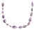 Estate 371Carats Amethyst Assorted Shape Size All Around 18k Gold Necklace 37" L For Sale