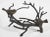 Rustic Vintage Rustic Cast Iron Sculptured With Two Birds Sitting on Branches For Sale - Image 3 of 4