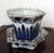 Chinese Early 19th Century Chinese Export Porcelain Flower Root Pot Planter Cachepot & Stand - 2 Pieces For Sale - Image 3 of 11