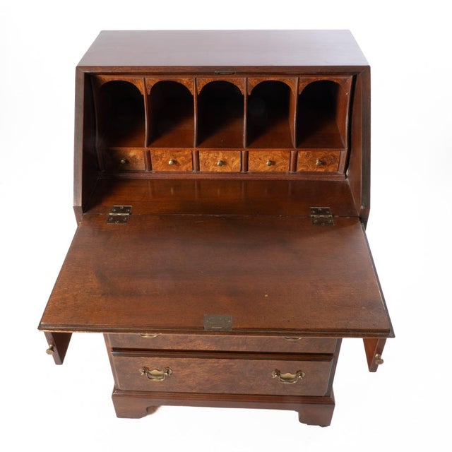Mid 20th Century Diminutive Burl Desk For Sale - Image 6 of 18