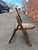 Wood 1950s Hand-Painted Folding Side Chair For Sale - Image 7 of 10