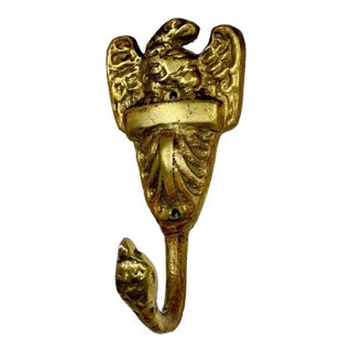 Vintage Brass Eagle Wall Hook For Sale