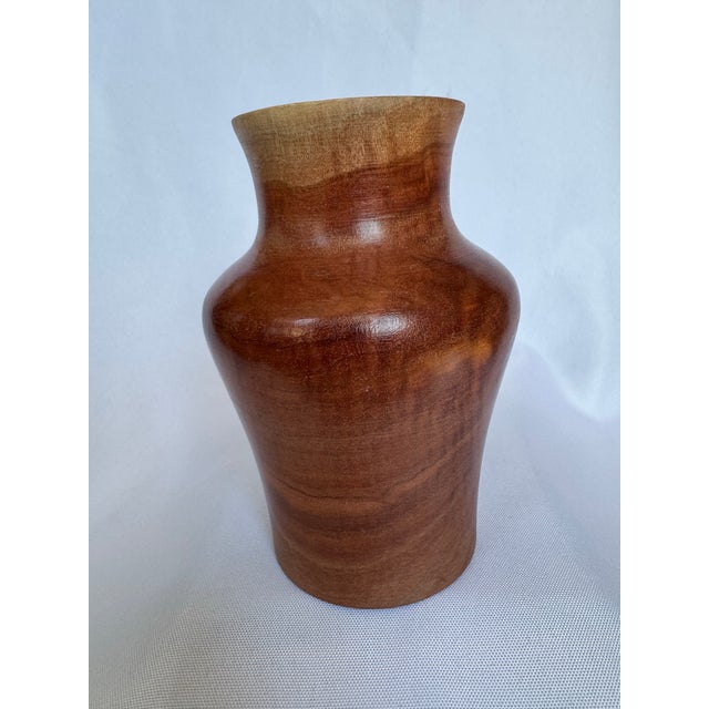2020s Custom Eucalyptus With Turquoise Inlays Vase For Sale - Image 5 of 9
