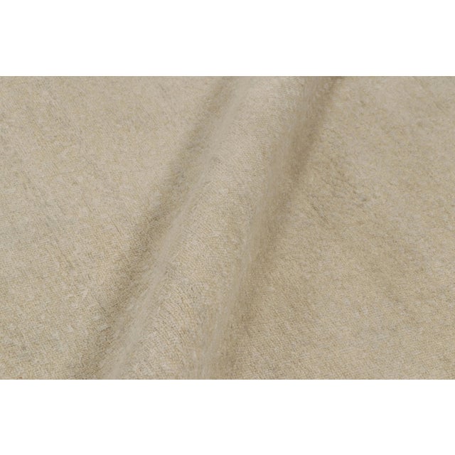 Textile Rug & Kilim’s Oversized Contemporary Textural Solid Rug in Beige Tones For Sale - Image 7 of 8