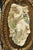 Rococo Vintage French Rococo Large Gold Wall Mirror With Bisque Figural Lovers Plaques For Sale - Image 3 of 12