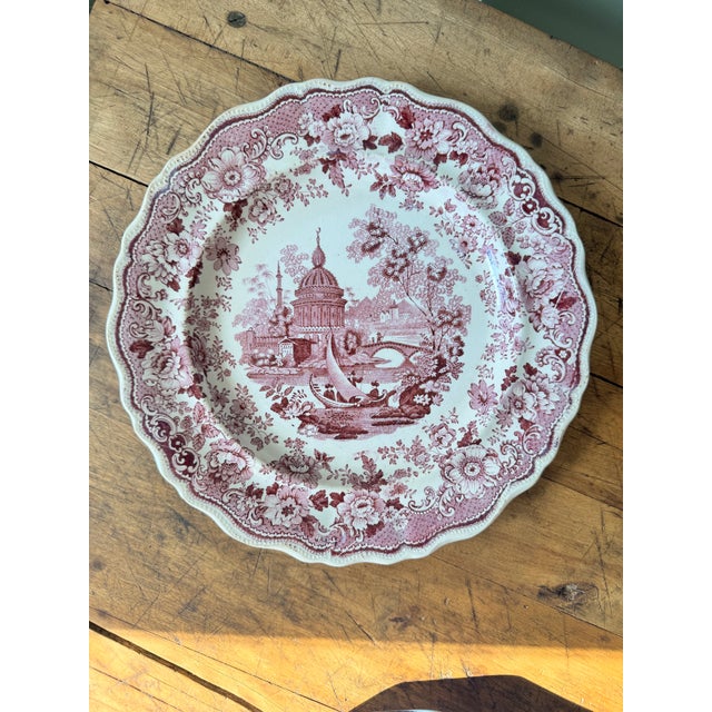 1830s Staffordshire Transferware Dinner Plate For Sale In Portland, ME - Image 6 of 6