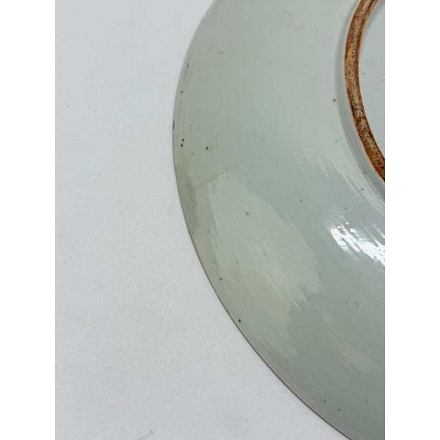 Large Chinese Export Famille Rose Medallion Porcelain Charger, Mid-19th Century For Sale - Image 9 of 11