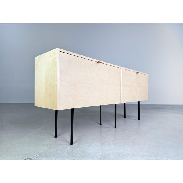 Beautiful and very rare 1950s sideboard from Knoll International. Designed by Florence Knoll, the sideboard features two...