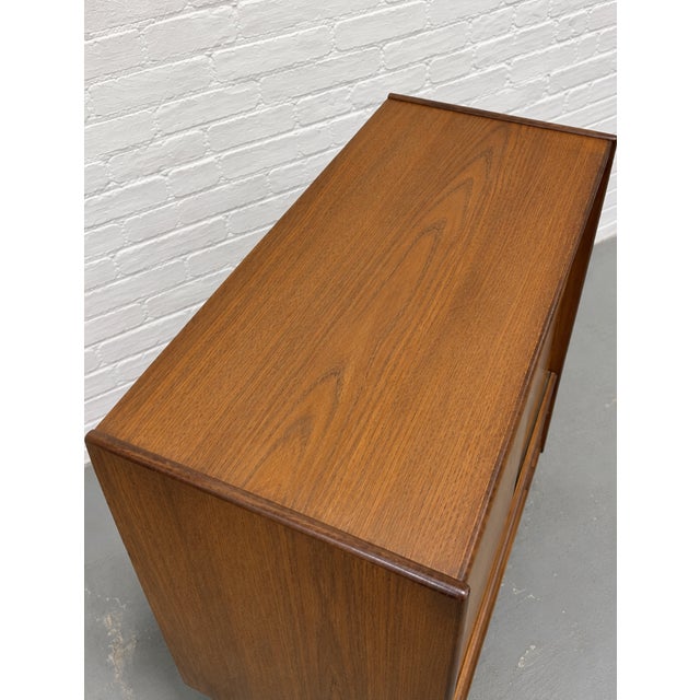 Mid Century Modern Teak Cabinet / Danish Modern Armoire / Sliding Door Highboy Dresser / Vintage Scandinavian Storage Cabinet, C. 1960’s For Sale - Image 13 of 15