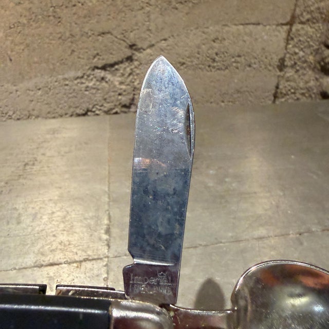 Black Vintage Imperial Stag Ireland Hobo Camper Knife Multi Tool For Sale - Image 8 of 16
