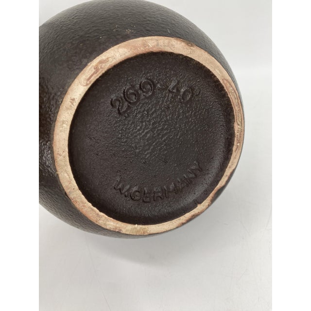 Large Fat Lava Flower Vase from Scheurich, West Germany, 1960s For Sale - Image 4 of 9