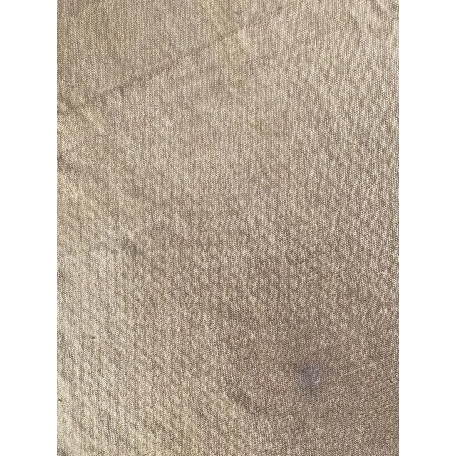 1980s Vintage Indian Modern Khaki Color Flat Rug For Sale - Image 5 of 18