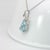 4.6ct Aquamarine Pendant With Natural Diamonds Accents: Solid 14k Gold, 15x10mm For Sale In Columbus - Image 6 of 9