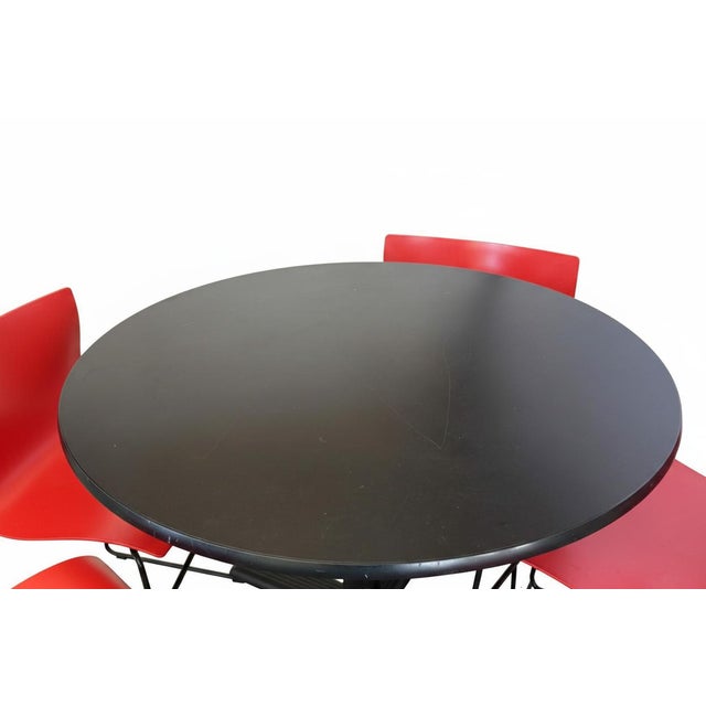 1980s Handkerchief Chairs With Matching Table by Massimo & Lella Vignelli for Knoll International - 5pcs For Sale In New York - Image 6 of 14