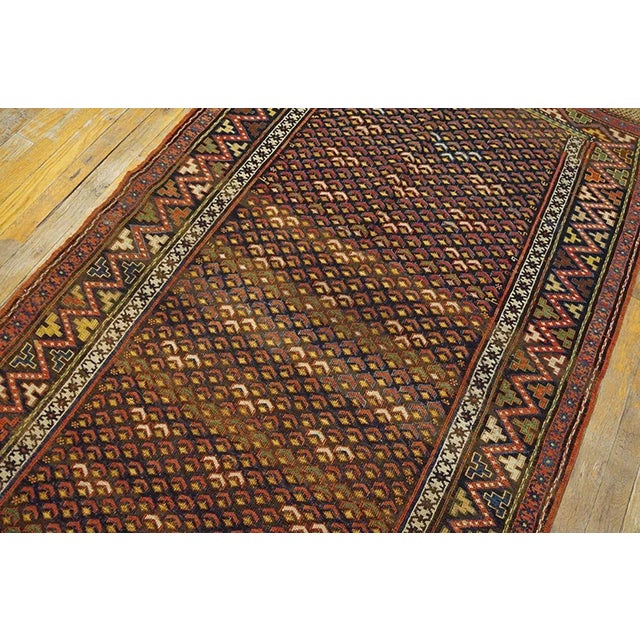 Antique Caucasian Soumak Rug 3' 8" x 9' 2" For Sale - Image 4 of 6