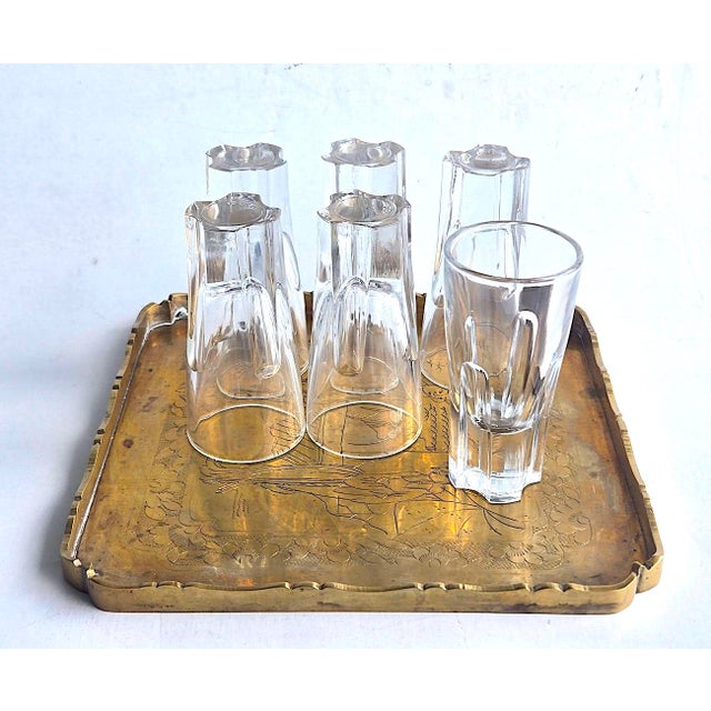 1960s Italian Shot/Vodka Glasses Designed by Carlo Moretti for Vetretria Borgonovo, Set of 6 For Sale - Image 9 of 12
