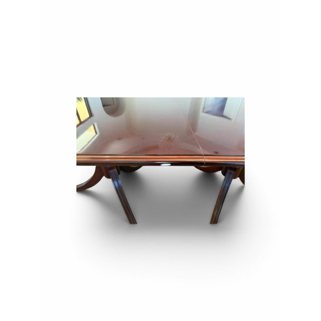 Dining Table Set - Mahogany- Thomasville For Sale - Image 11 of 12
