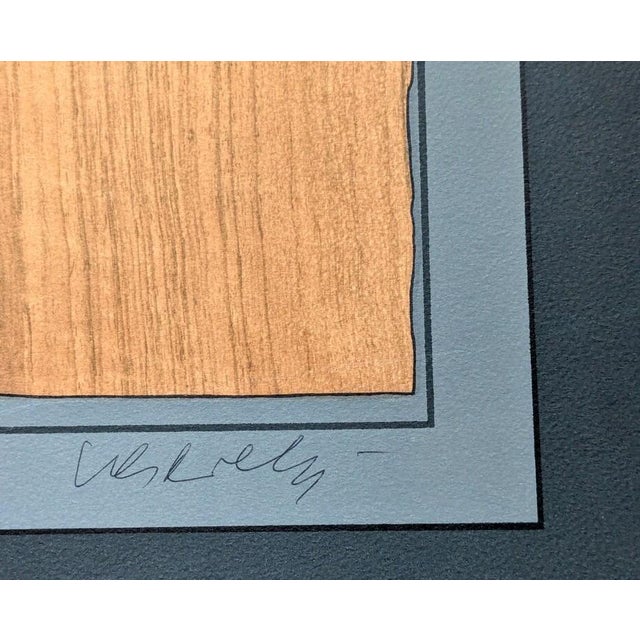 Black Victor Vasarely, Graphism on Wood, 1971, Hand-Signed Serigraph in Colors on Cardboard For Sale - Image 8 of 9
