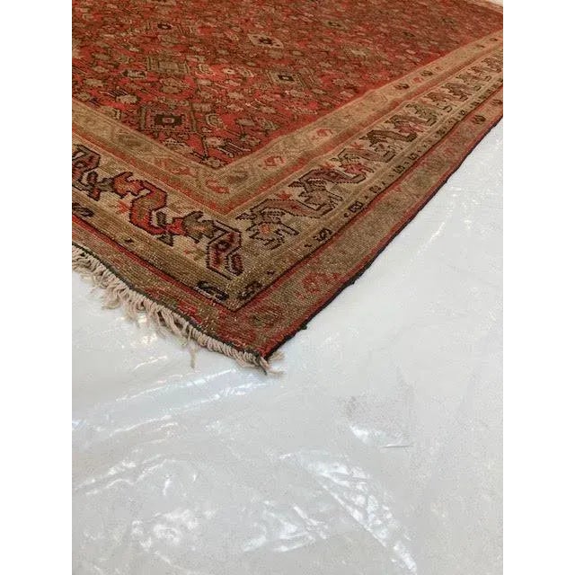 Textile 1900's Antique Persian Malayer, 5'3" X 8'8" For Sale - Image 7 of 12
