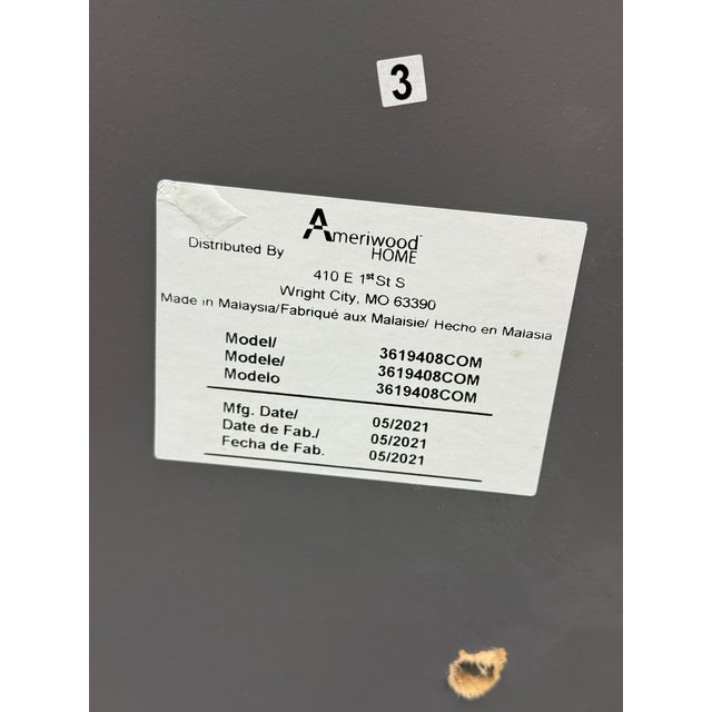 Metal Ameriwood Home Nightstands, Pair For Sale - Image 7 of 12