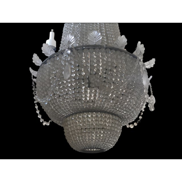 Baccarat Antique French Baccarat Style Chandelier For Sale - Image 4 of 5