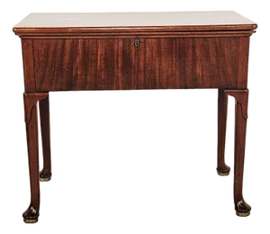 Rare Early English Mahogany Folding Table / Desk, Circa 1775