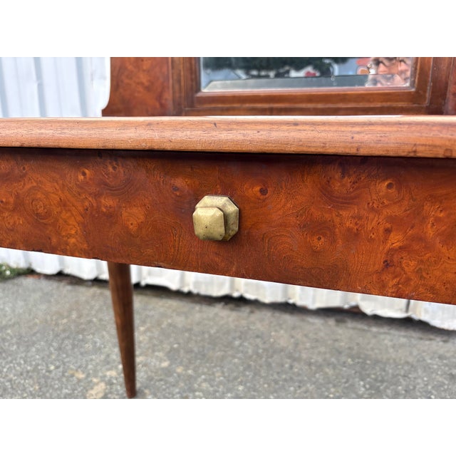 1920s French Art Deco Dressing Table with Mirror, 1920s For Sale - Image 5 of 12