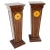 Pair Rosewood Square Tapered Pedestals Hidden Secret Storage Compartment For Sale - Image 13 of 13