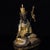 Asian Late 20th Century Gilt Bronze Padmasambhava Statue, Tibetan Buddhist Figure, 900g For Sale - Image 3 of 9