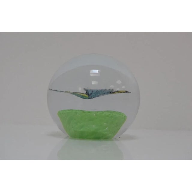 Art Glass Paperweight from Glasswork Novy Bor, 1950s For Sale - Image 9 of 11