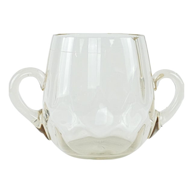 Italian Glass Ice Bucket, 1970s For Sale