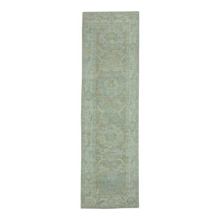 Turkish Oushak Rug 2'6" x 8'8" #19421 For Sale