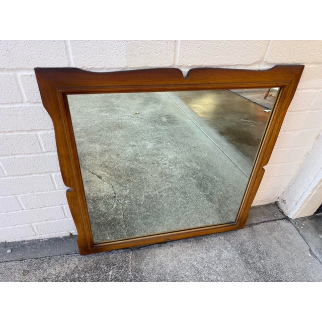 Traditional Large Vintage Mirror For Sale - Image 3 of 5