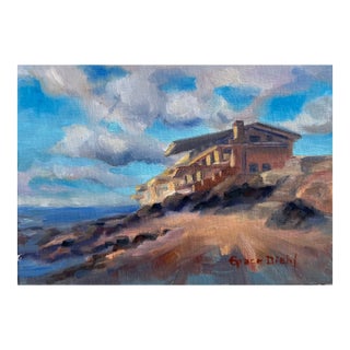 Original Fine Art Oil Paintings by Grace Diehl - On the Edge For Sale