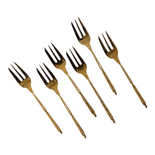 Christofle Napoleon III Dessert Forks - Set of 6 For Sale