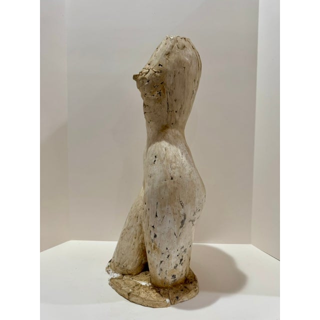 1960s 1960s Larry Mohr Female Torso Sculpture in Painted Plaster For Sale - Image 5 of 10