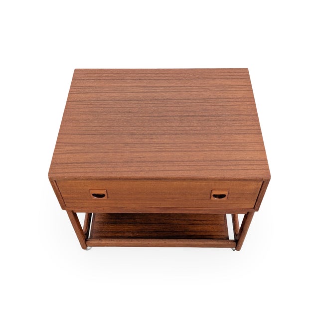 We are offering a beautiful small vintage side table from the Danish manufacturer Brouer Mobelfabrik, dating from the...