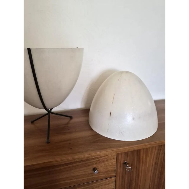 1950s Kimball Fiberglass Bullet Planters - Large and Small Set of Two For Sale - Image 9 of 13