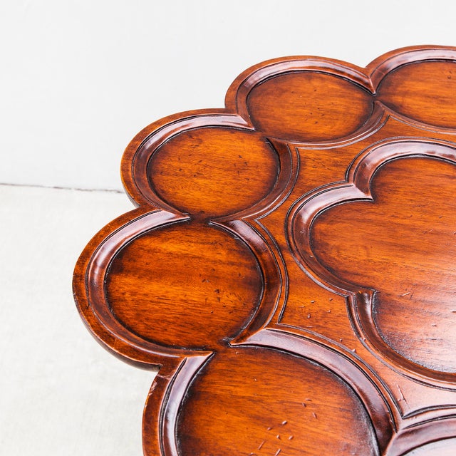 Brown Early 20th Century Isle of Man Solid Mahogany Tilt-Top Tripod Supper Table For Sale - Image 8 of 12
