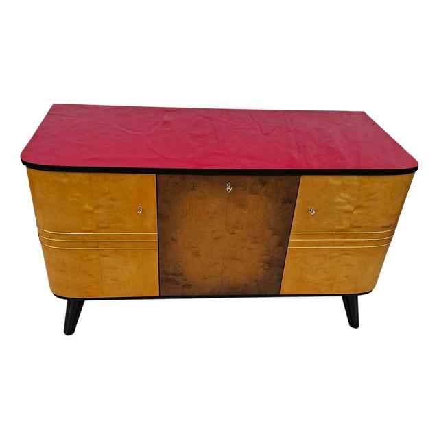 Vintage Commode with Side Doors and Tilting Door, 1950s For Sale