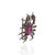 Early 21st Century 6.4 Carat Ruby and Diamond Crab Brooch Pendant in Sterling Silver For Sale - Image 5 of 14