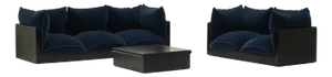 Down Sofa Set by Carlo Bartoli for Rossi Di Albizzate, Italy, 1974, Set of 3