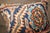 Antique Zabihi Collection Persian Heriz Sewn Rug Pillow For Sale - Image 4 of 4