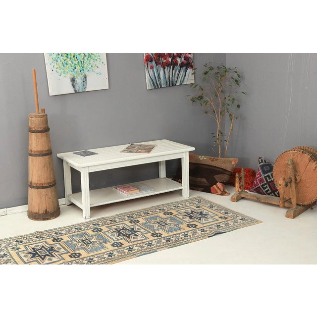 Mid 20th Century Decorative Vintage Turkish Wool Rug For Sale In Los Angeles - Image 6 of 7