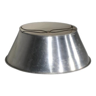 Vintage Bouillette Style Silver Table Lamp Shade For Sale