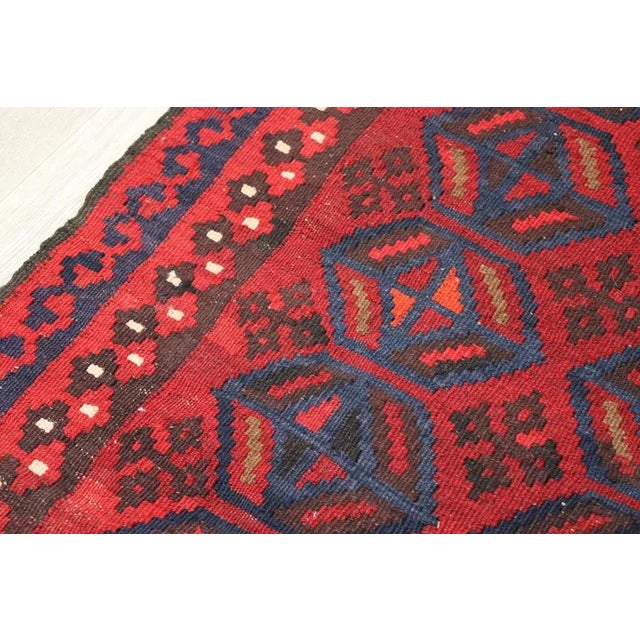 Textile Vintage Handwoven Afghan Kilim Rug, 1980s For Sale - Image 7 of 11