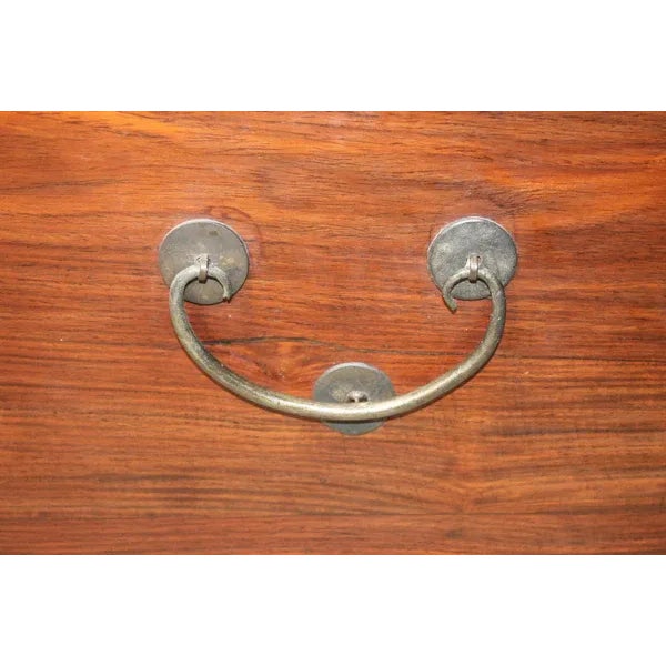 Vintage Wood Trunk For Sale - Image 9 of 12