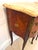 Antique French Kingwood Marquetry Marble Top Nightstands, 1920, Set of 2 For Sale - Image 11 of 18