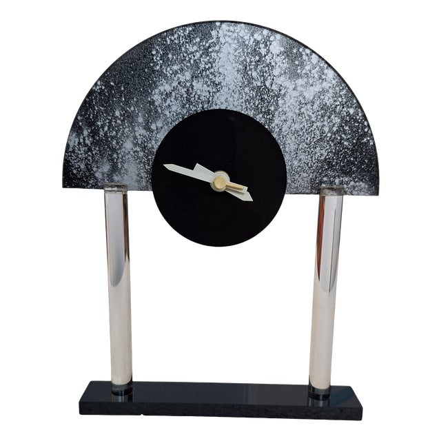 Vintage Postmodern Italian Table Clock by Creazioni G & F, Italy, 1990 For Sale