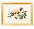 Gold Set of Six Chinese Export Framed Pith Paper Watercolor Botanicals For Sale - Image 8 of 8